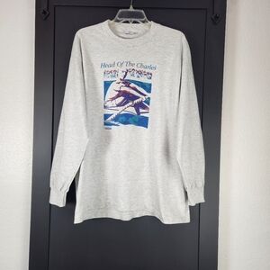 VINTAGE 90'S HEAD OF THE CHARLES 1992 REGATTA LONG SLEEVE T-SHIRT SIZE XL
